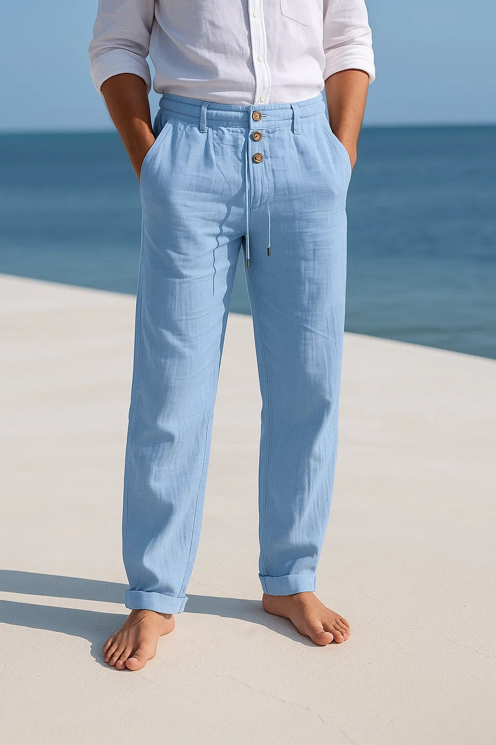Matteo - Pantaloni in Lino Leggeri