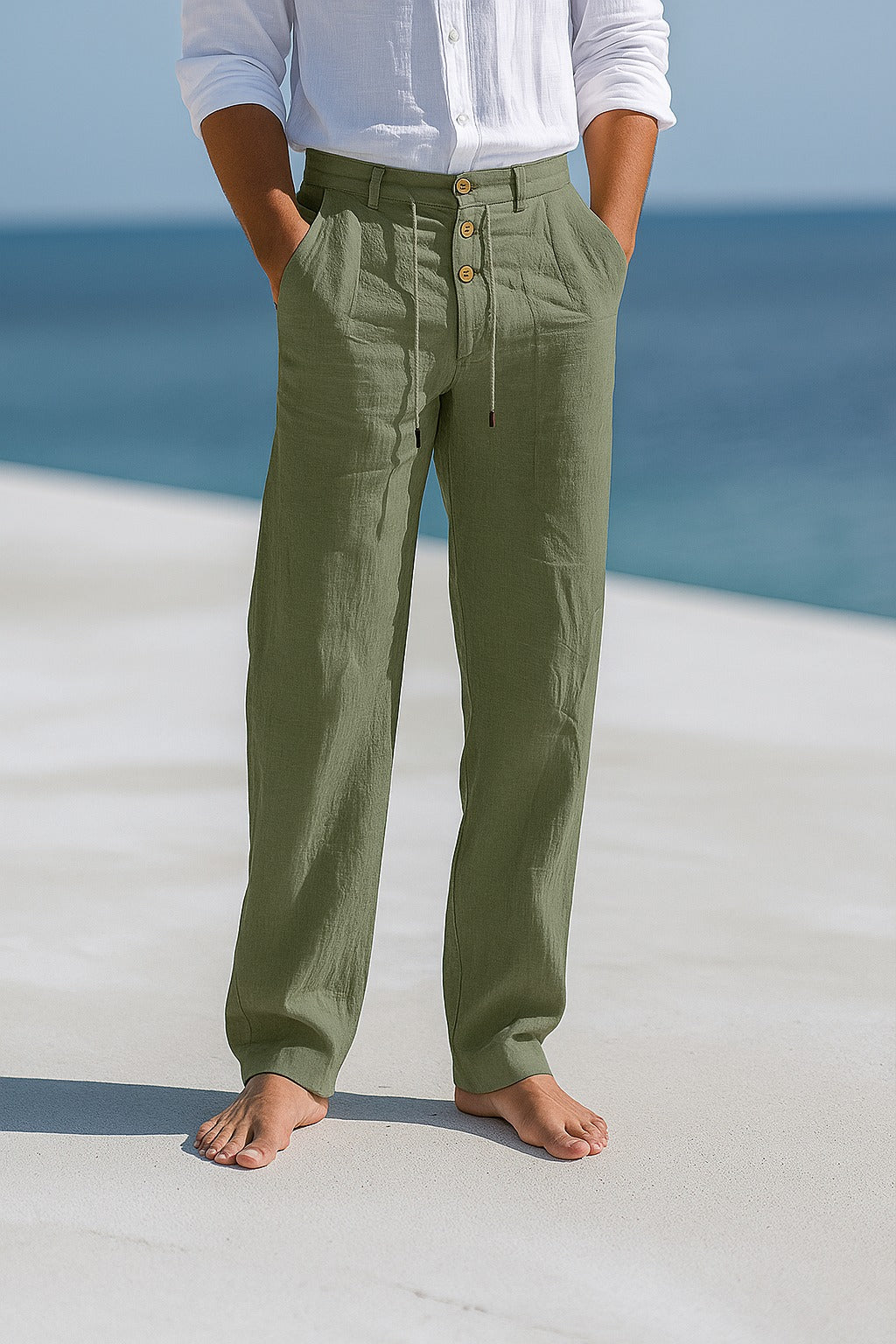 Matteo - Pantaloni in Lino Leggeri