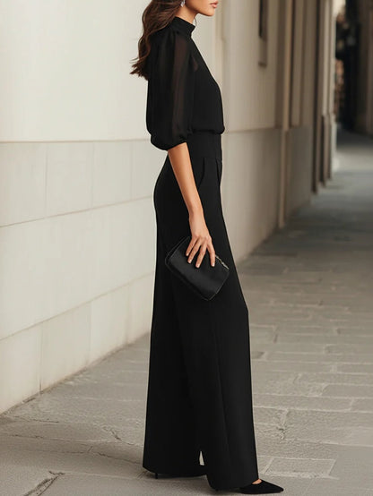 Kaitlin - Set di tre pezzi con pantaloni larghi
