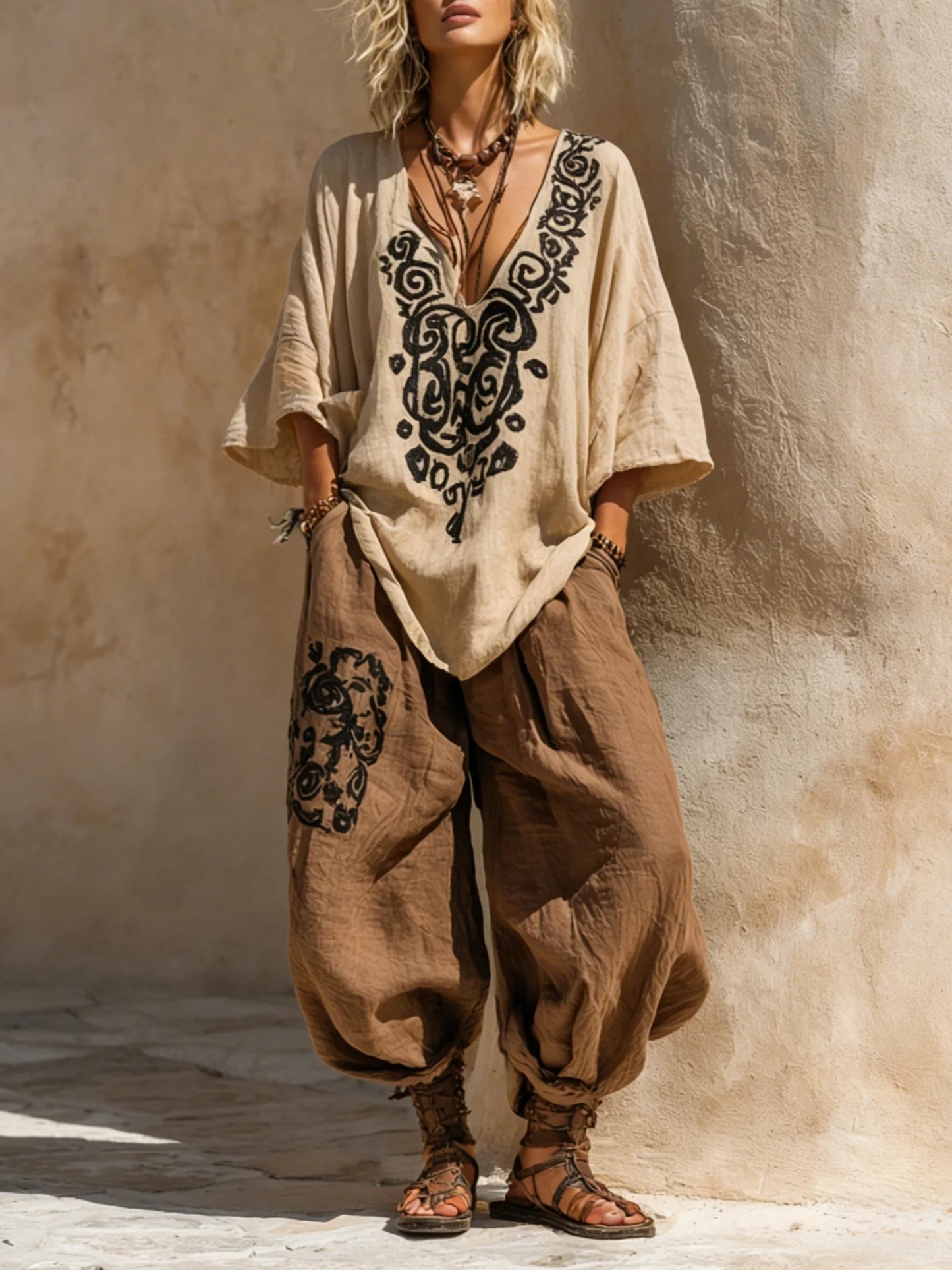 Solaya - Completo Boho Tre Pezzi