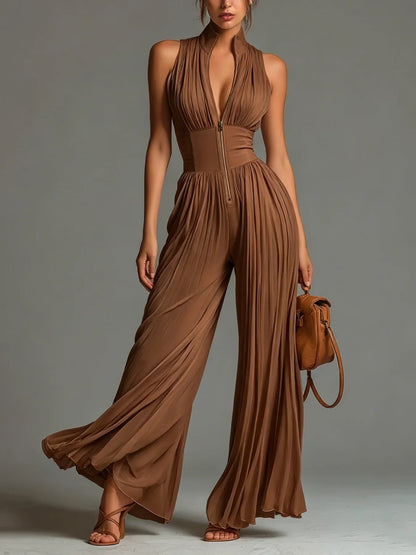 Naelle - Jumpsuit in Chiffon a Gamba Larga