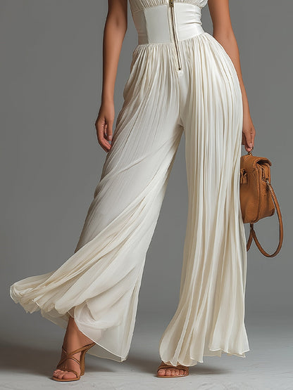 Naelle - Jumpsuit in Chiffon a Gamba Larga