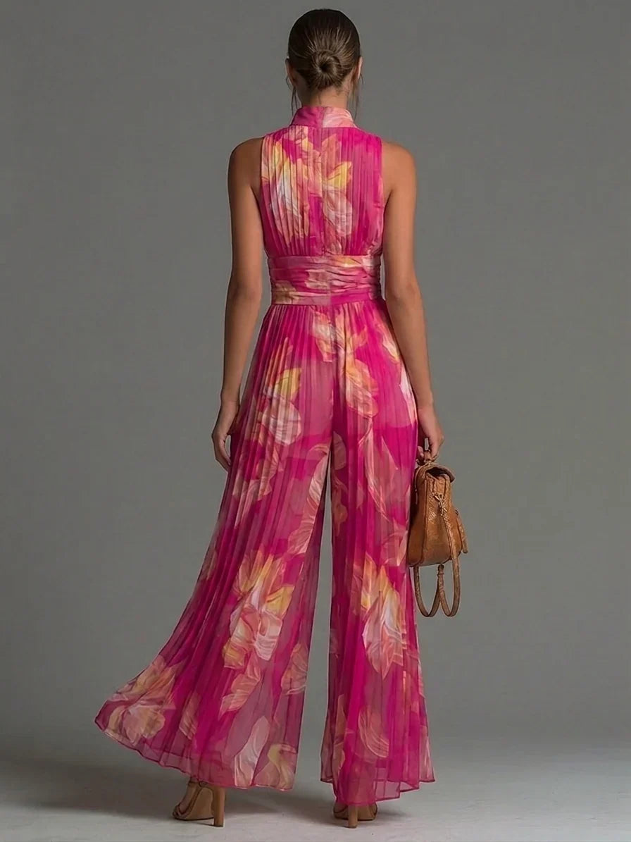 Naelle - Jumpsuit in Chiffon a Gamba Larga