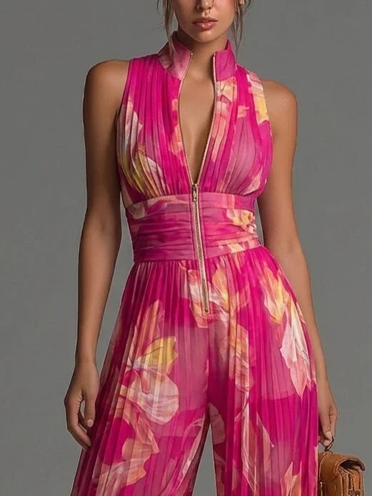 Naelle - Jumpsuit in Chiffon a Gamba Larga