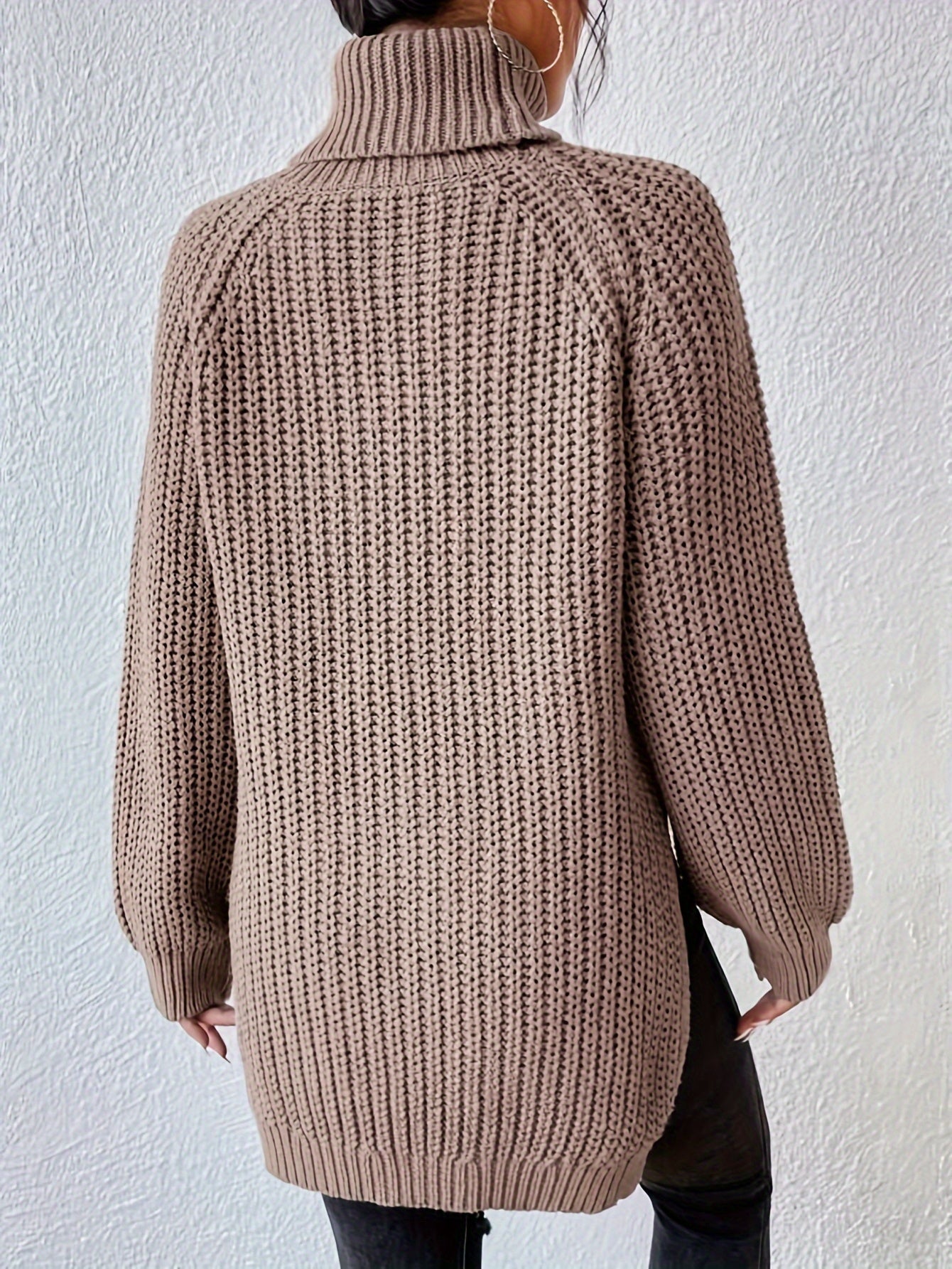 Lysette - Maglione a raglan con collo alto