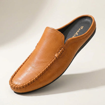 Randy - Mules in pelle con cucitura mocassino