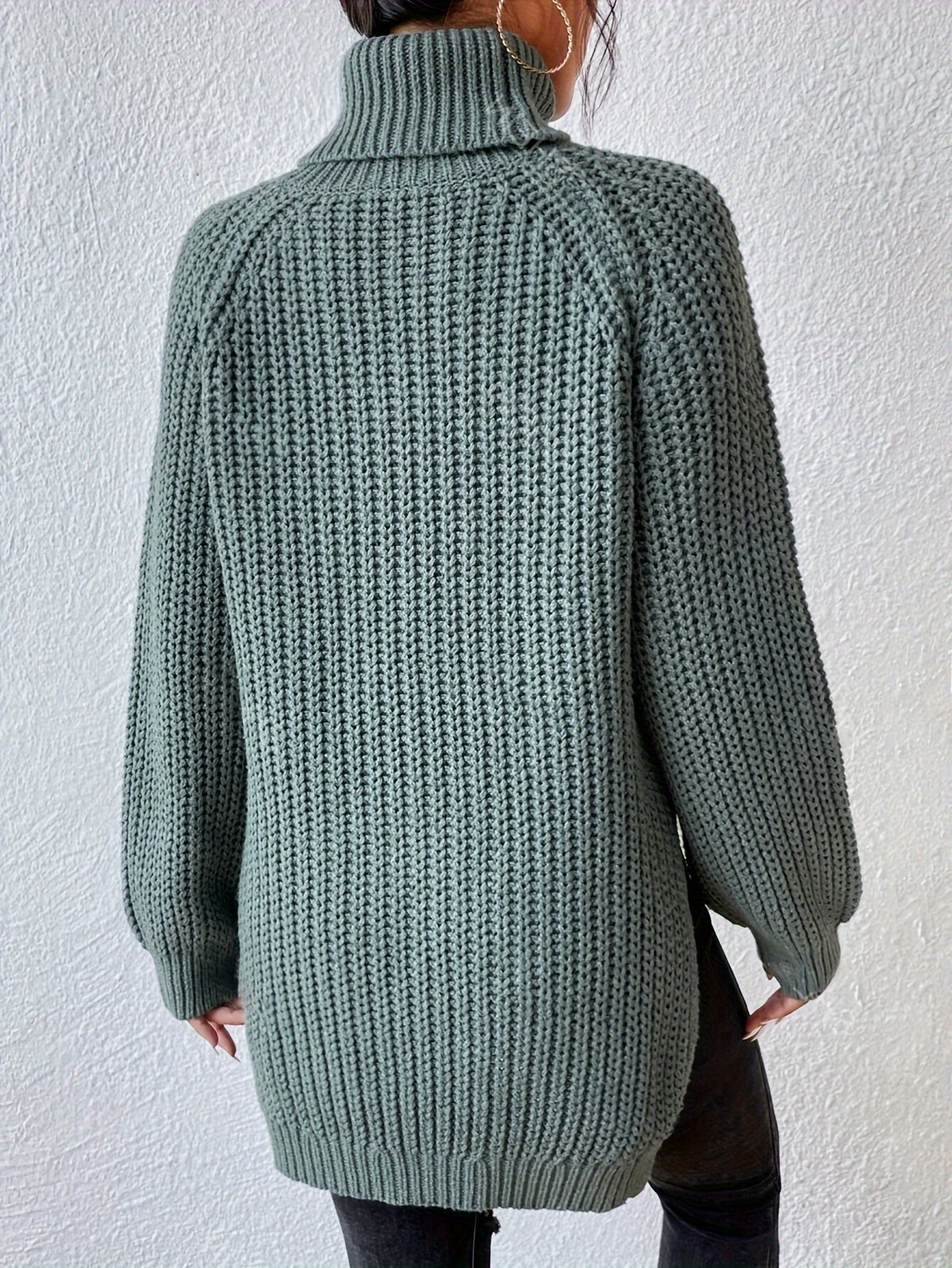 Lysette - Maglione a raglan con collo alto
