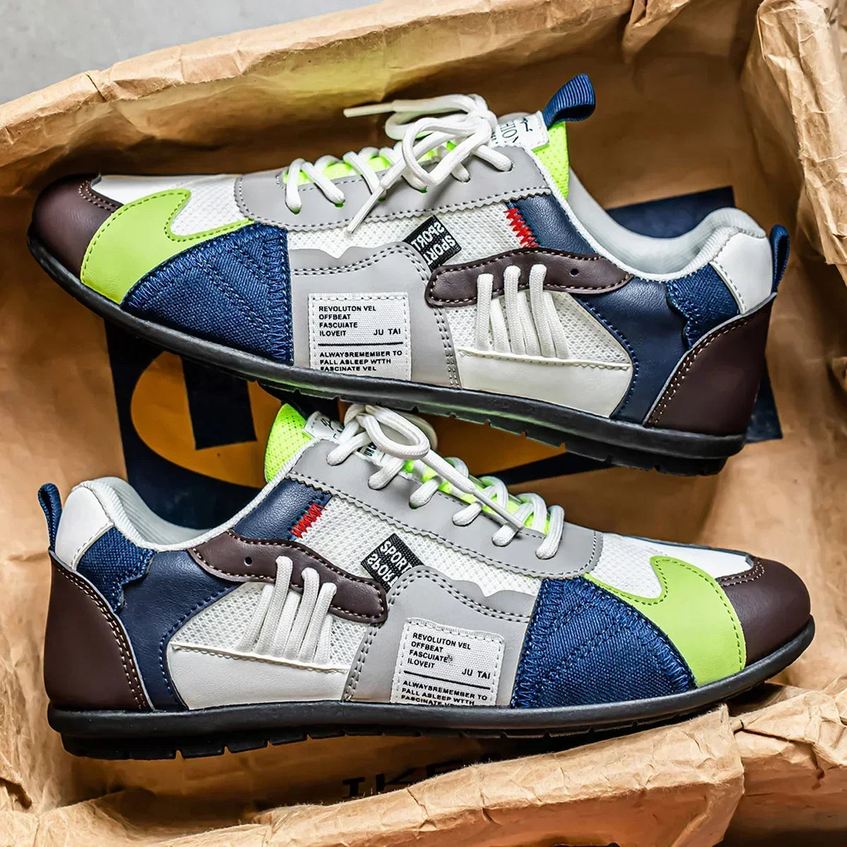 Ambrose - Sneakers Retro in Pelle e Mesh