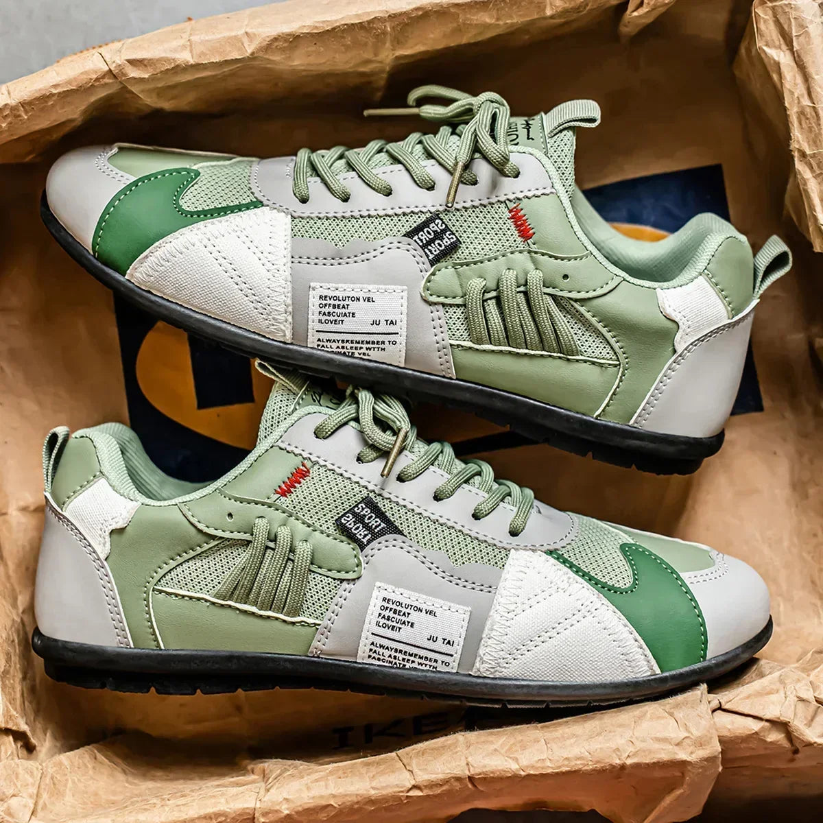 Ambrose - Sneakers Retro in Pelle e Mesh