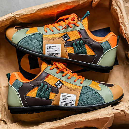 Ambrose - Sneakers Retro in Pelle e Mesh