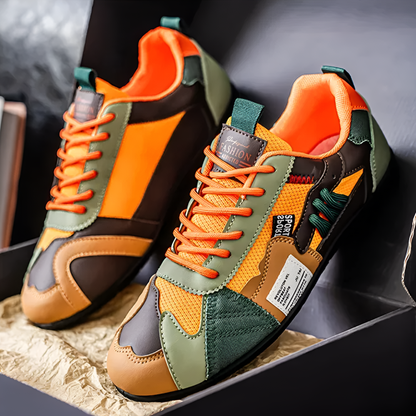 Ambrose - Sneakers Retro in Pelle e Mesh