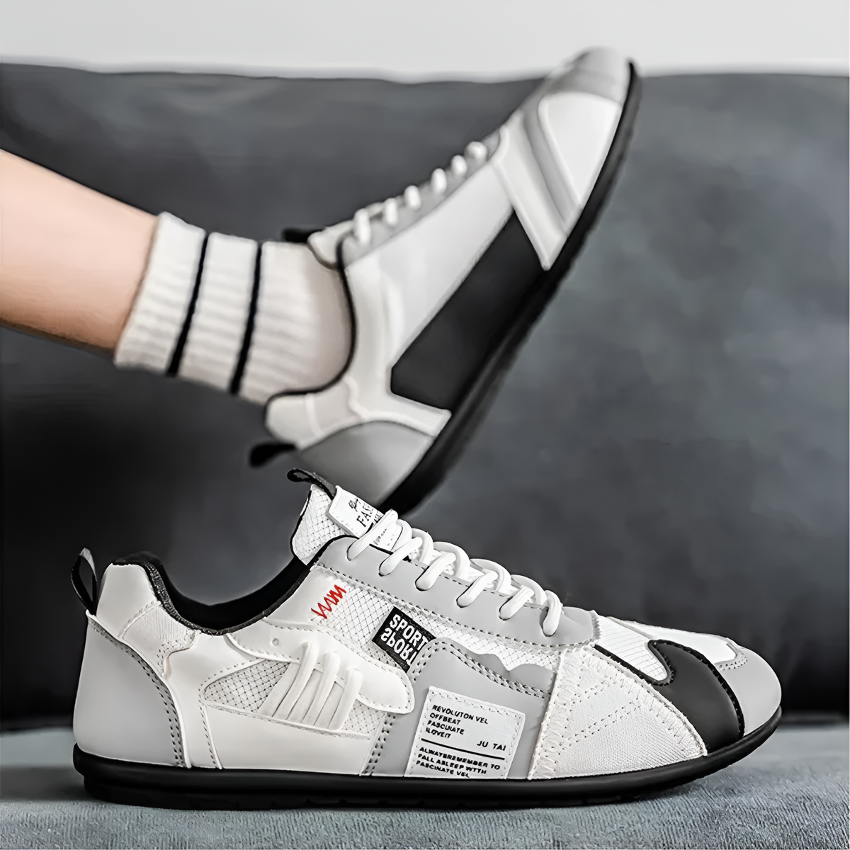 Ambrose - Sneakers Retro in Pelle e Mesh