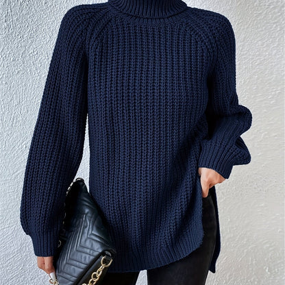 Lysette - Maglione a raglan con collo alto