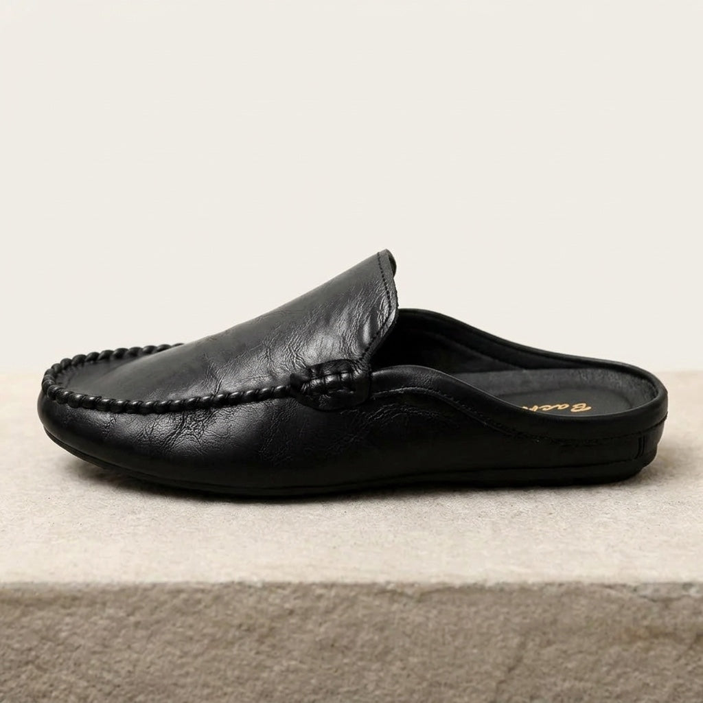 Randy - Mules in pelle con cucitura mocassino