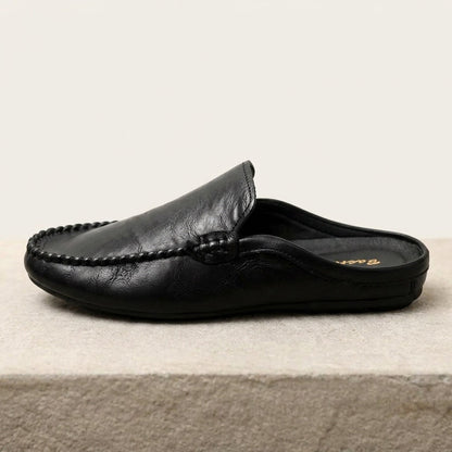 Randy - Mules in pelle con cucitura mocassino