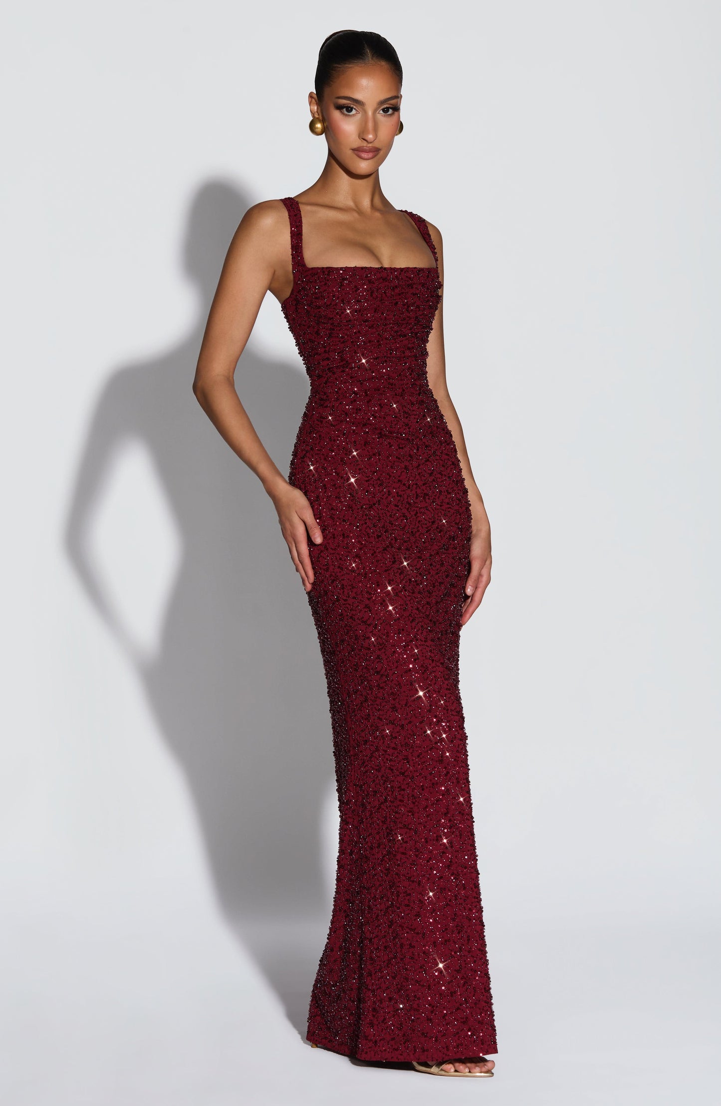 Liora - Abito Maxy con Corsetto Scintillante
