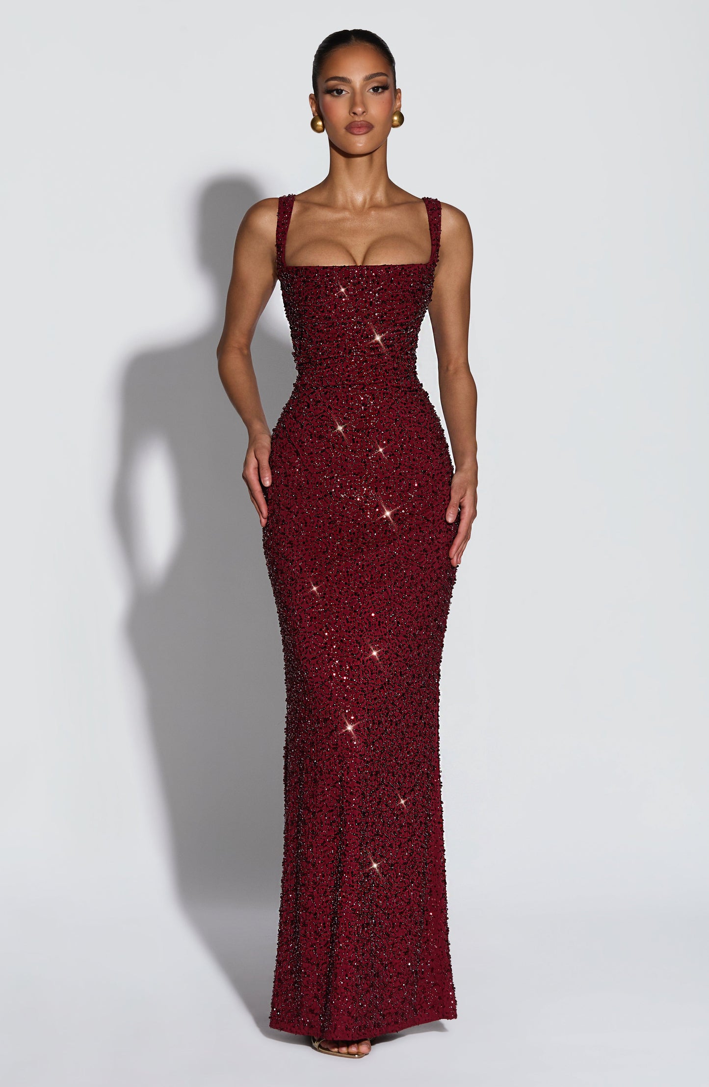 Liora - Abito Maxy con Corsetto Scintillante