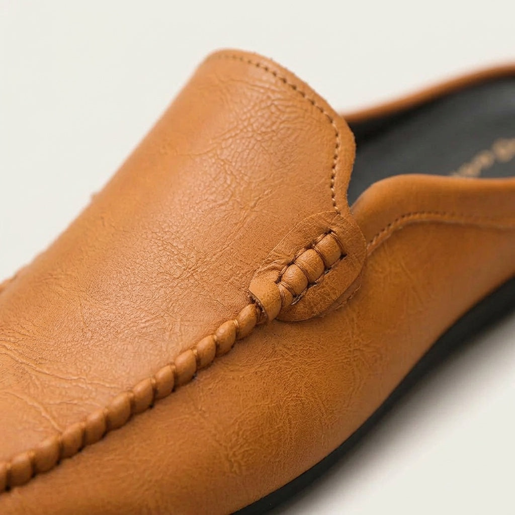Randy - Mules in pelle con cucitura mocassino