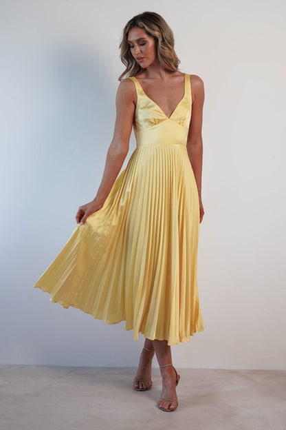 Veloria - Abito Maxy Plissettato Fluttuante