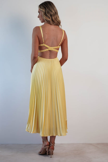 Veloria - Abito Maxy Plissettato Fluttuante
