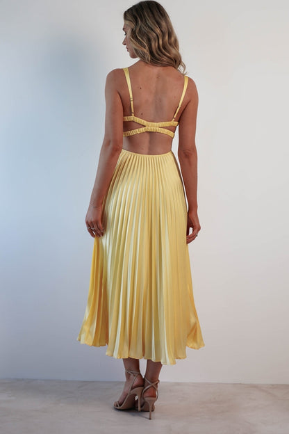 Veloria - Abito Maxy Plissettato Fluttuante