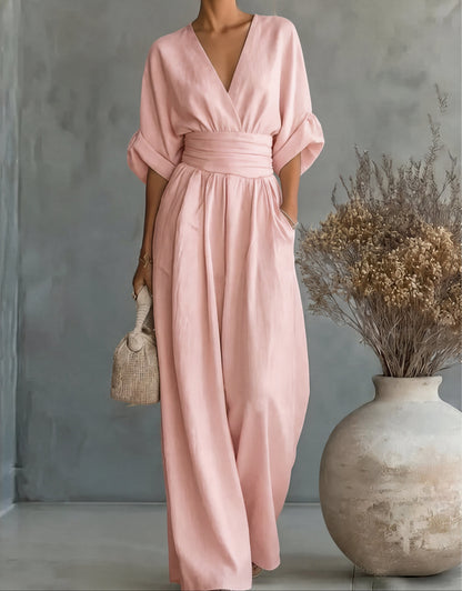 Katina - Overall ampio con scollatura a V