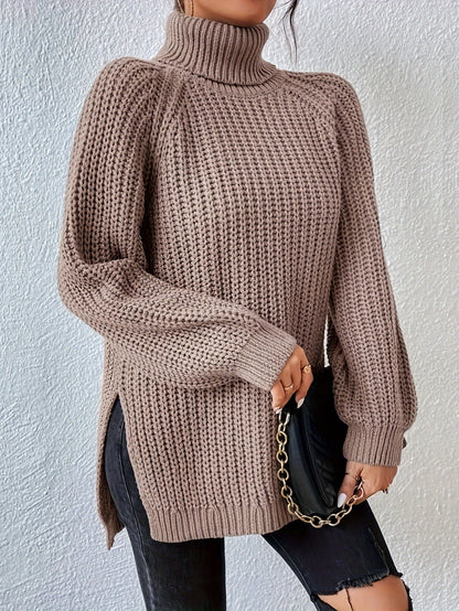 Lysette - Maglione a raglan con collo alto