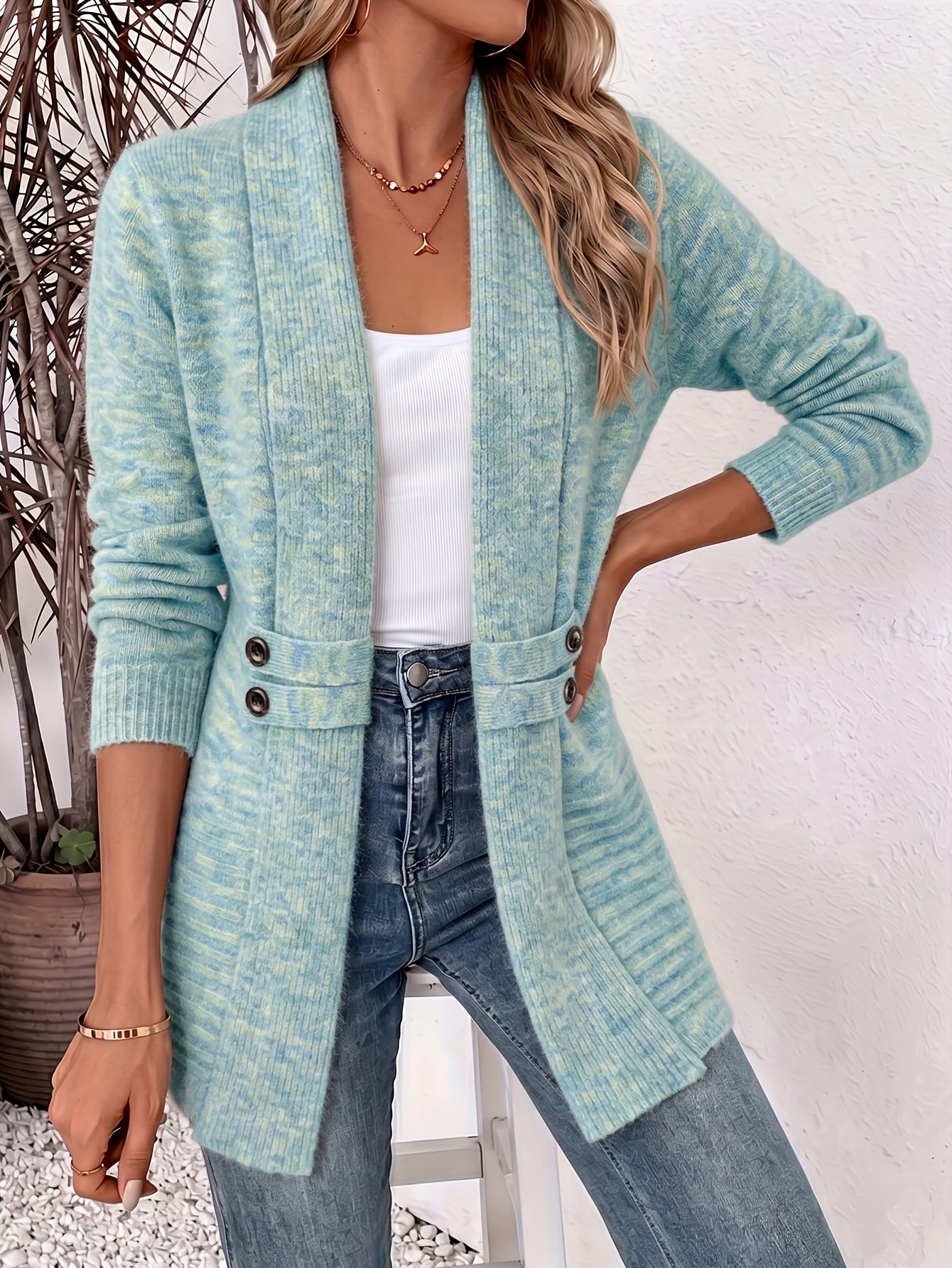 Felecia - Cardigan con cintura a metà lunghezza