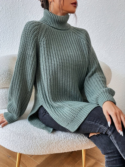Lysette - Maglione a raglan con collo alto