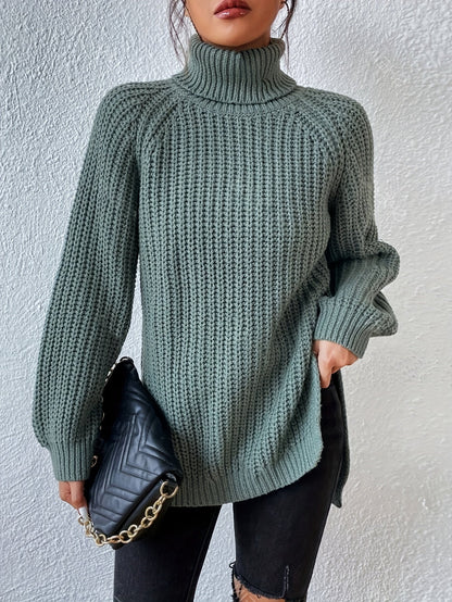 Lysette - Maglione a raglan con collo alto