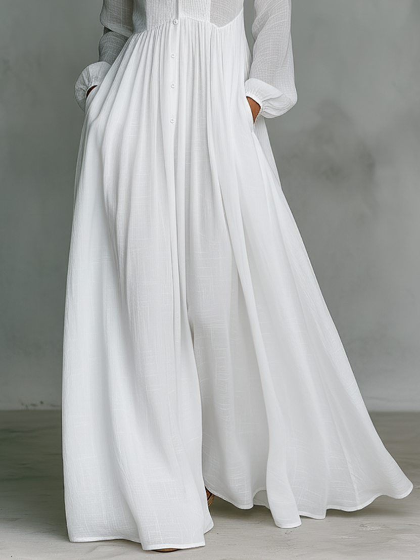 Lakisha - Abito Maxidress Patchwork con Collo Alto