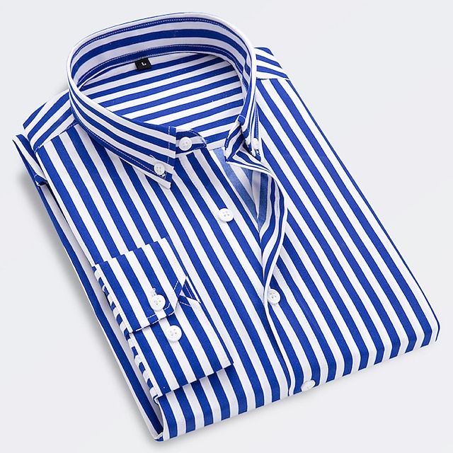 Ervino - Camicia a righe slim-fit in cotone