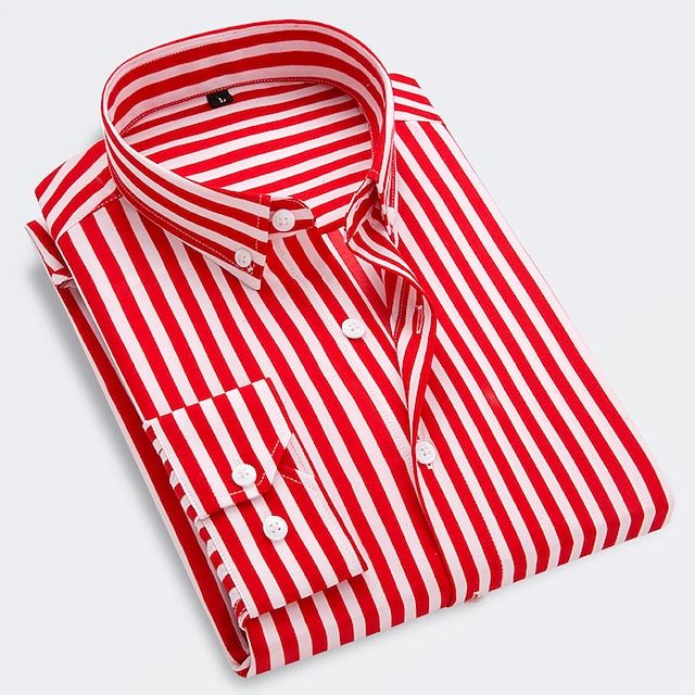 Ervino - Camicia a righe slim-fit in cotone