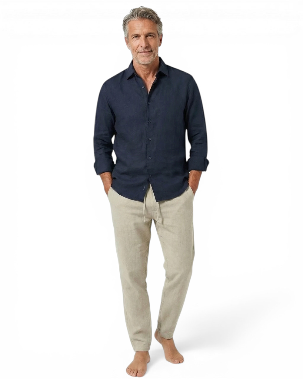 Rivaro - Pantaloni da Spiaggia in Lino per Uomo