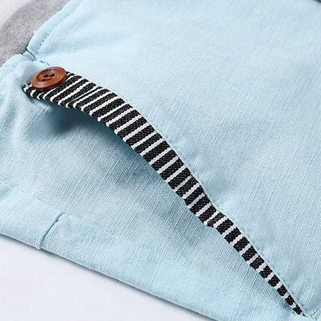 Verdin - Pantaloni corti in lino rilassati con cordino