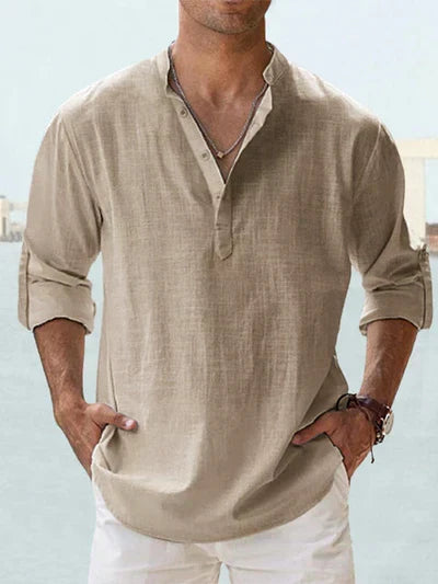 Arron - Camicia di lino classica