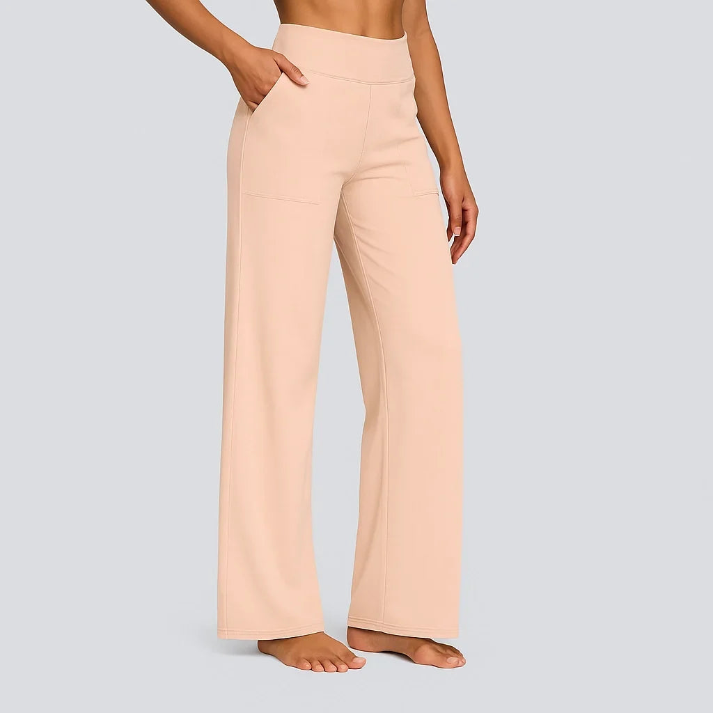 Klara - Pantaloni Stretch a Vita Alta con Tasche