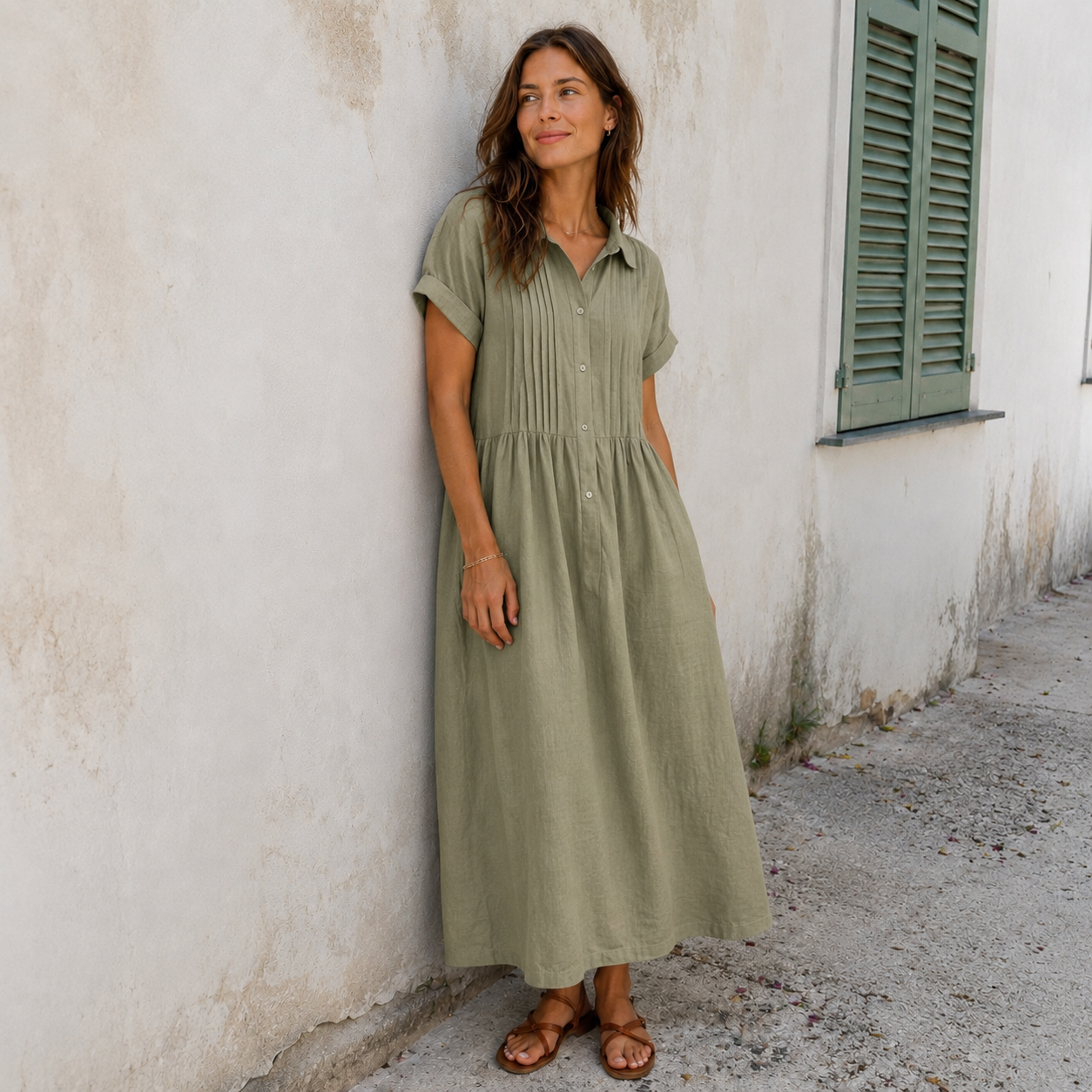 Milagros - Abito lungo in cotone