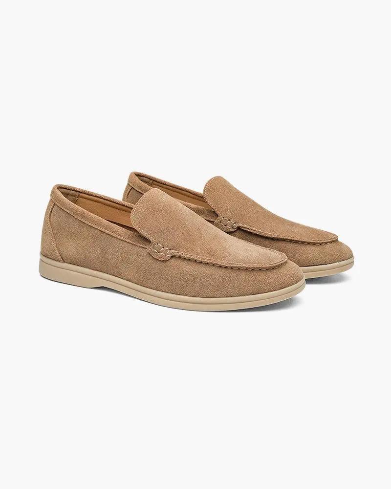 Ardenor - Mocassini in suede con cuciture a contrasto