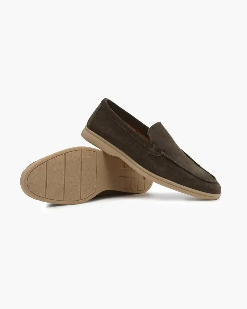Ardenor - Mocassini in suede con cuciture a contrasto