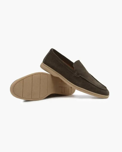 Ardenor - Mocassini in suede con cuciture a contrasto