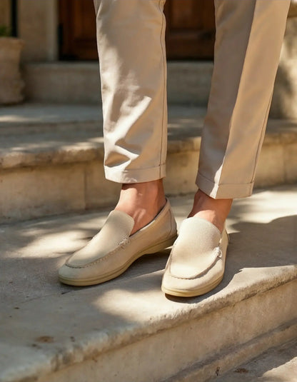 Ardenor - Mocassini in suede con cuciture a contrasto