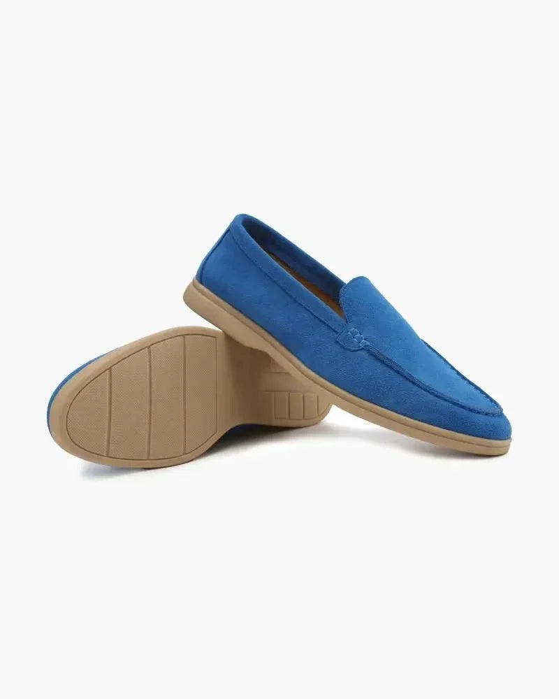 Ardenor - Mocassini in suede con cuciture a contrasto