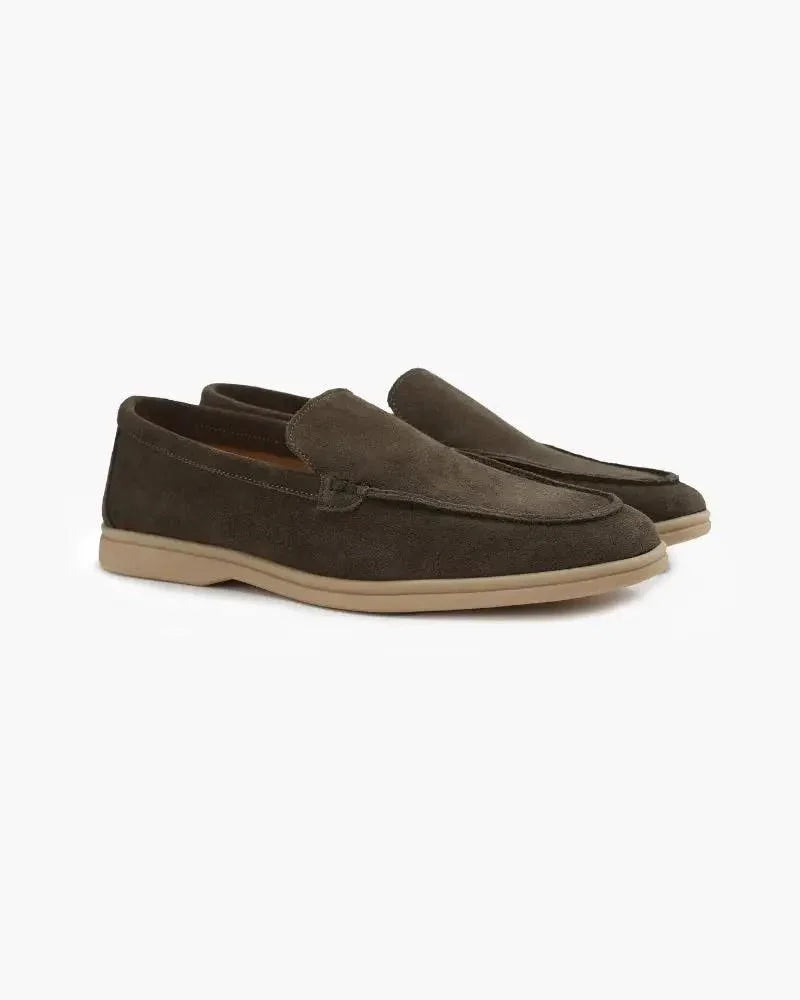 Ardenor - Mocassini in suede con cuciture a contrasto