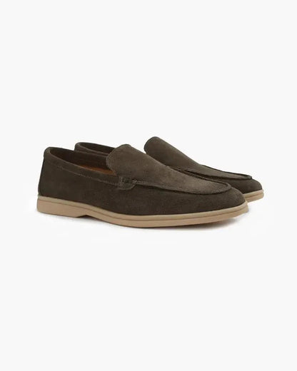 Ardenor - Mocassini in suede con cuciture a contrasto