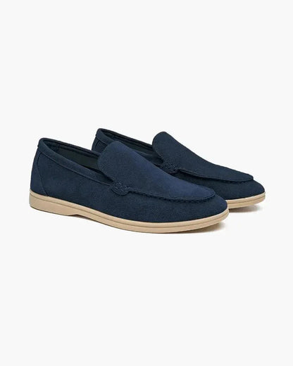 Ardenor - Mocassini in suede con cuciture a contrasto
