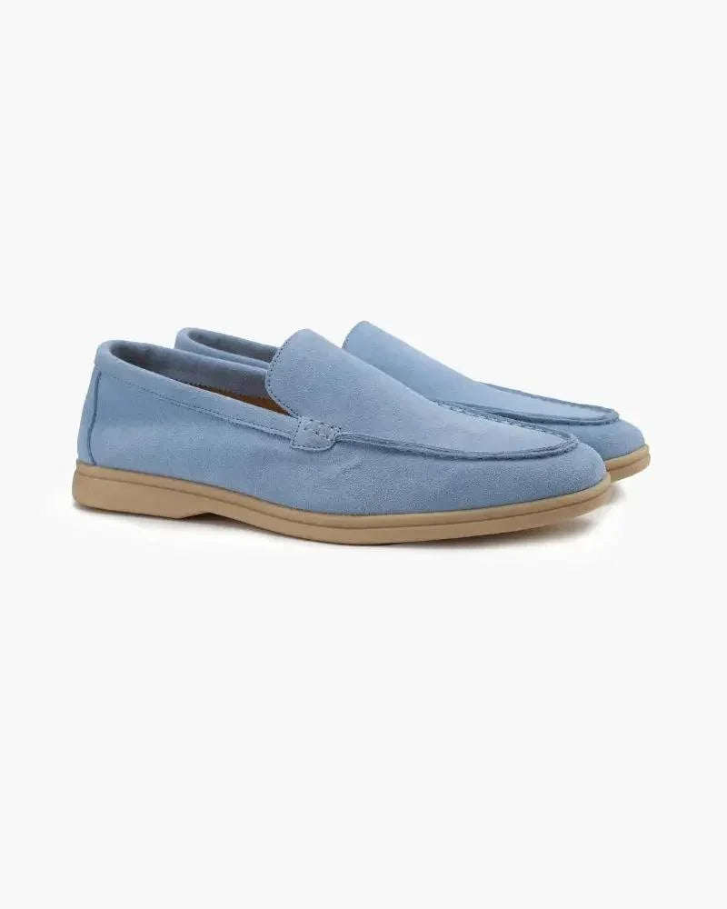 Ardenor - Mocassini in suede con cuciture a contrasto