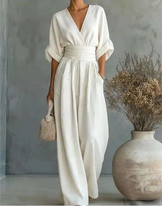 Katina - Overall ampio con scollatura a V