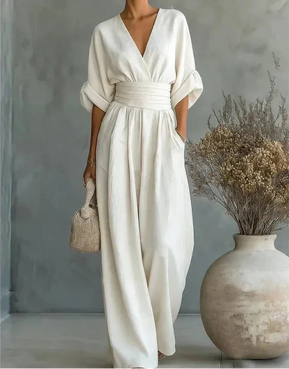 Katina - Overall ampio con scollatura a V