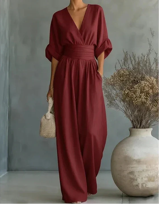 Katina - Overall ampio con scollatura a V